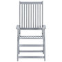Voir la diapositive 4 : VIDAXL Chaises inclinables de jardin lot de 6 et coussins Bois acacia