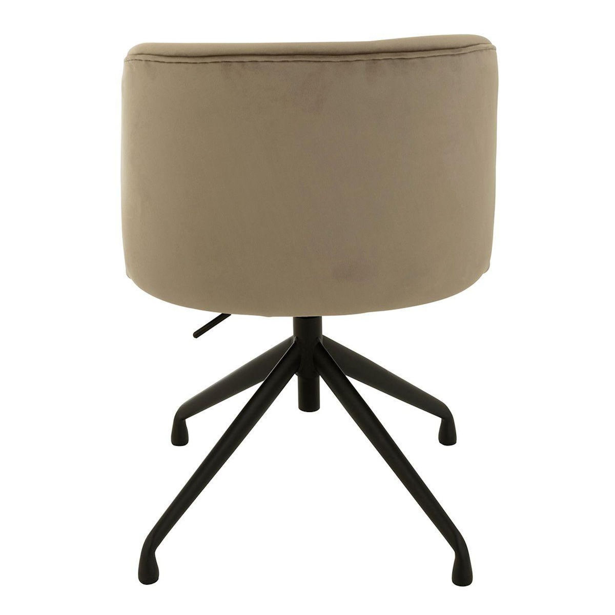 Paris Prix Chaise Pivotante en Velours  Gena  78-83cm Gris Foncé