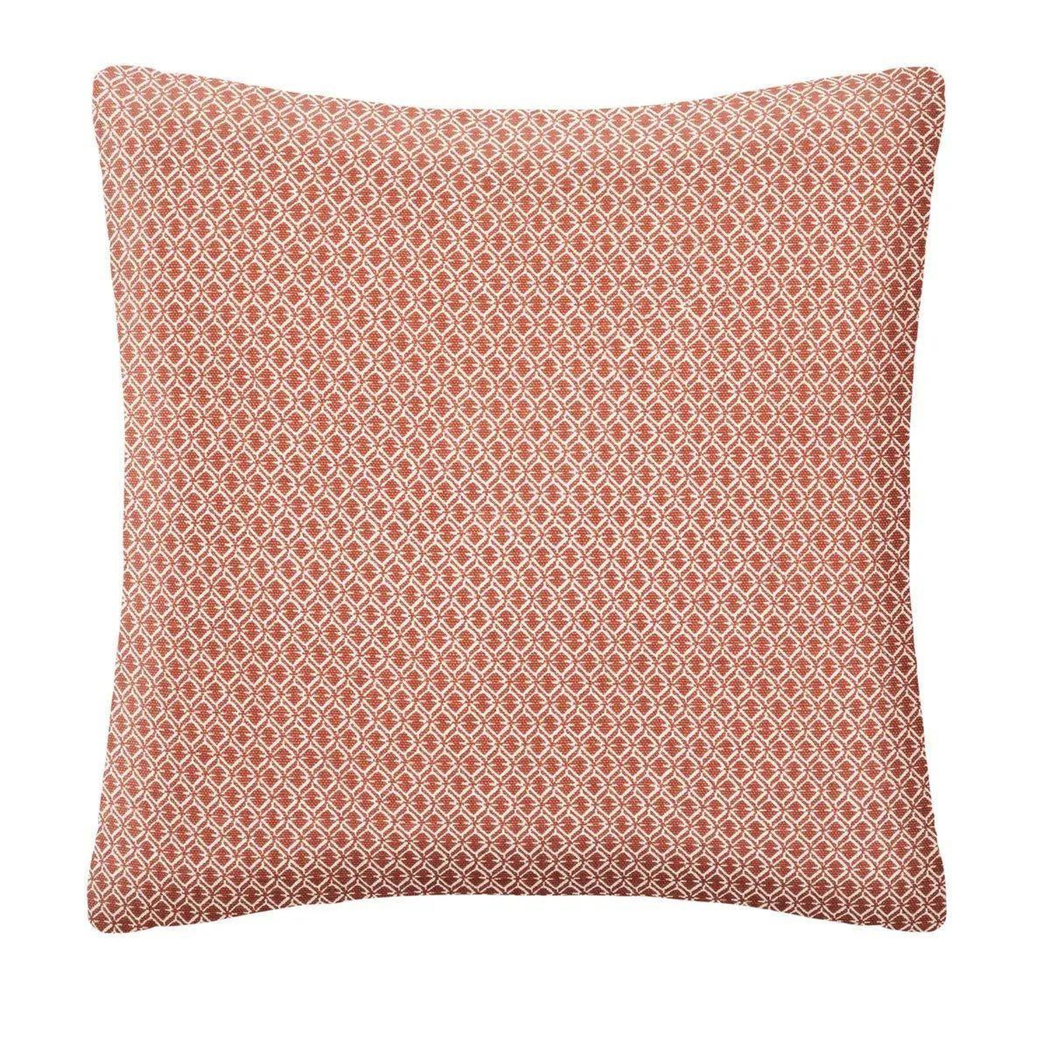 ATMOSPHERA Coussin déco déhoussable  otto  38x38cm terracotta