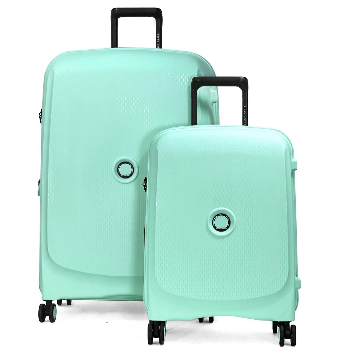 Delsey Lot 2 valises rigides Beaumont cabine 55cm et soute 76cm TSA