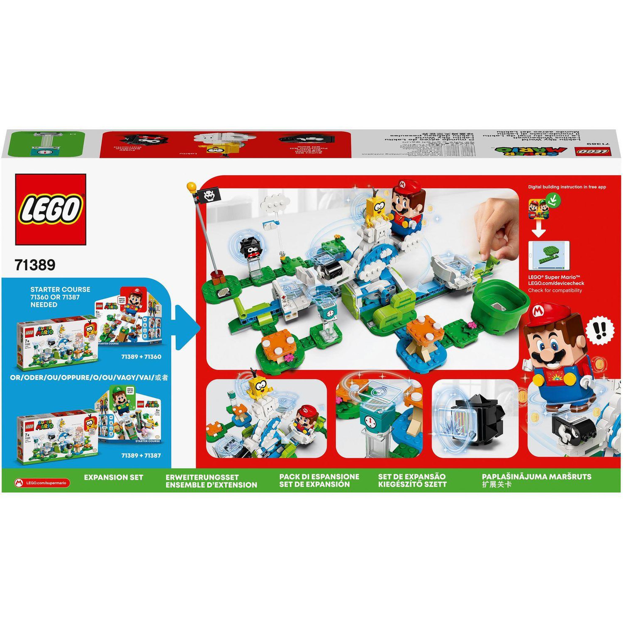 Voir la diapositive 8 : LEGO Super Mario 71389 Ensemble d'extension Le monde du Ciel de Lakitu