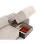 Voir la diapositive 2 : LISA DESIGN Apolline - canapé d'angle réversible 4 places convertible avec coffres en tissu moucheté
