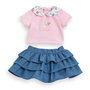 Voir la diapositive 1 : Corolle T-Shirt et Jupe à volants Week-end à Paris pour poupon 36 cm