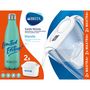 Voir la diapositive 7 : BRITA Carafe filtrante marella blanche + 1 bouteille isotherme bleu