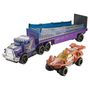 Voir la diapositive 1 : MATTEL Super transporteur et petite voiture Hot wheels