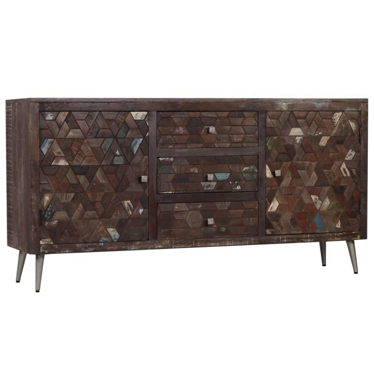 VIDAXL Buffet Bois de recuperation solide 160x40x80 cm