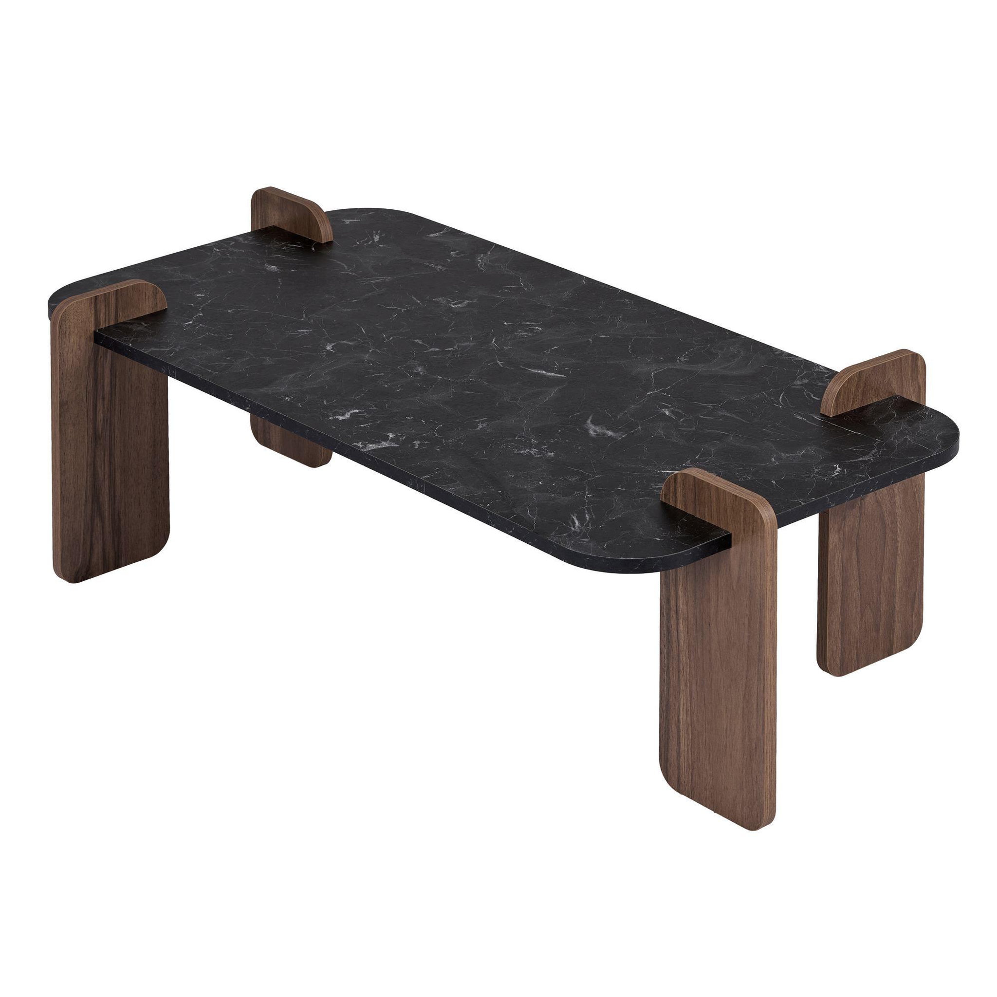 Habitat et Jardin Table basse en bois  renard  - 120 x 60 x 35 cm - noir