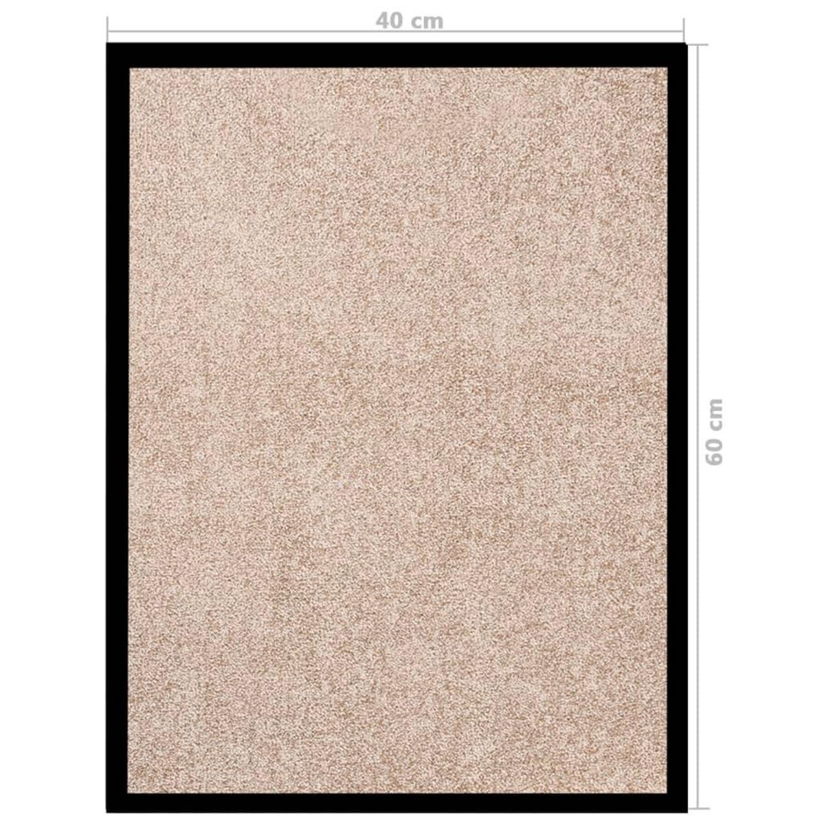 VIDAXL Paillasson Beige 40x60 cm