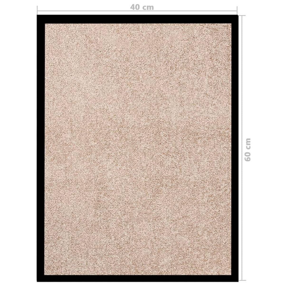 VIDAXL Paillasson Beige 40x60 cm