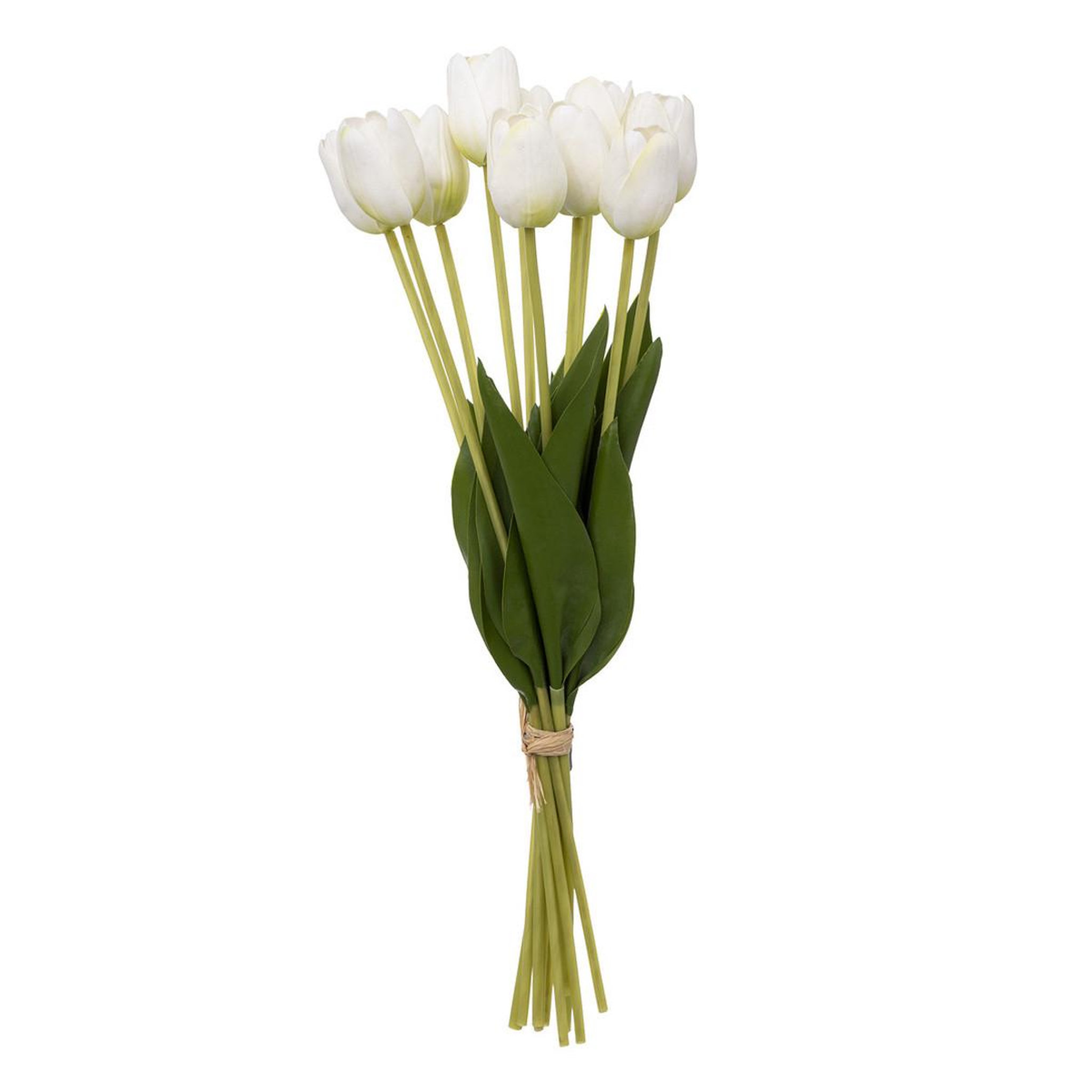 ATMOSPHERA Bouquet de fleurs artificielles  tulipes  48cm blanc