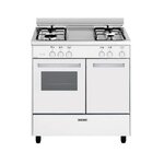 Glem Cuisinière gaz 49l 4 feux blanc - ga85pmwh