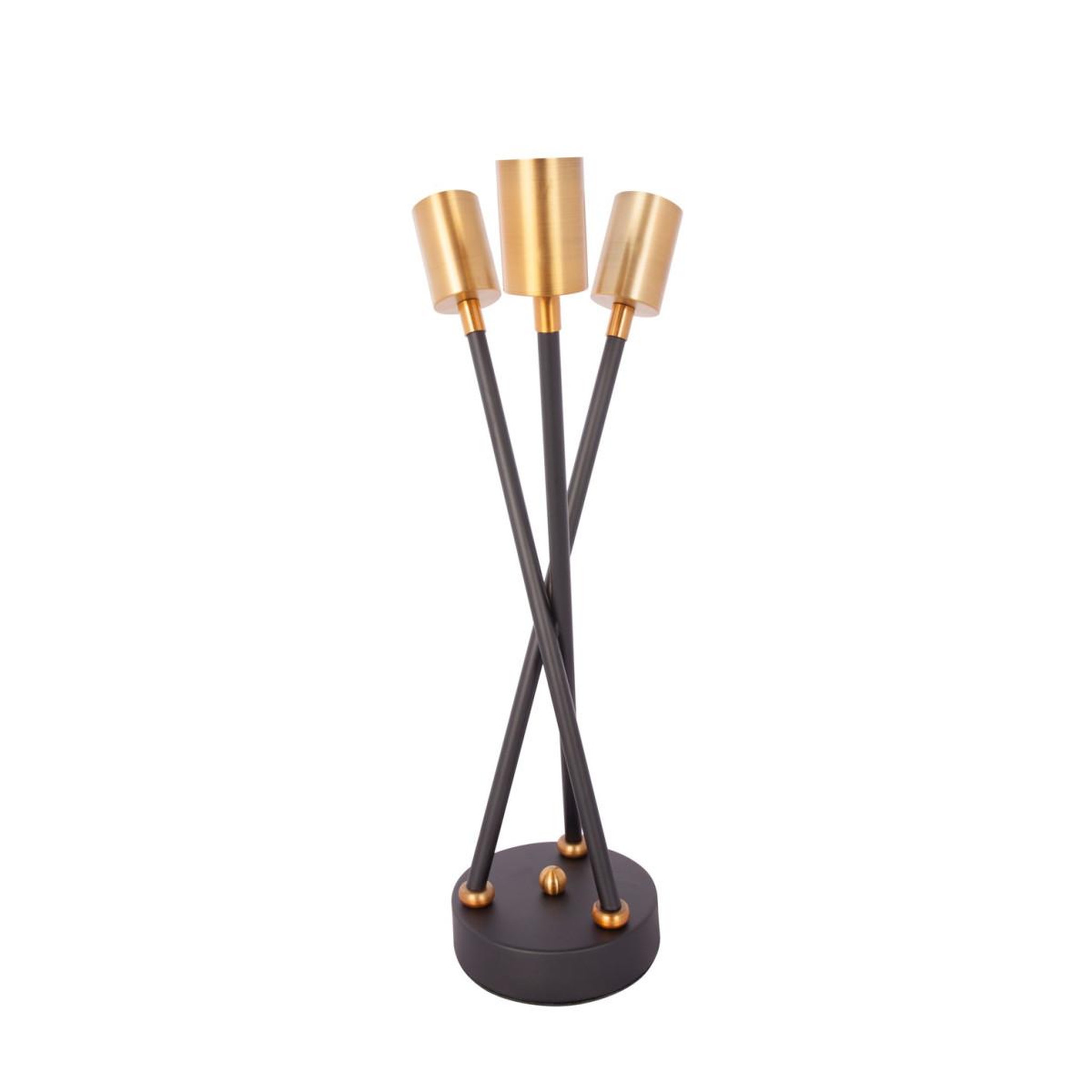 Paris Prix Lampe à Poser 3 Têtes  Cantus  45cm Noir