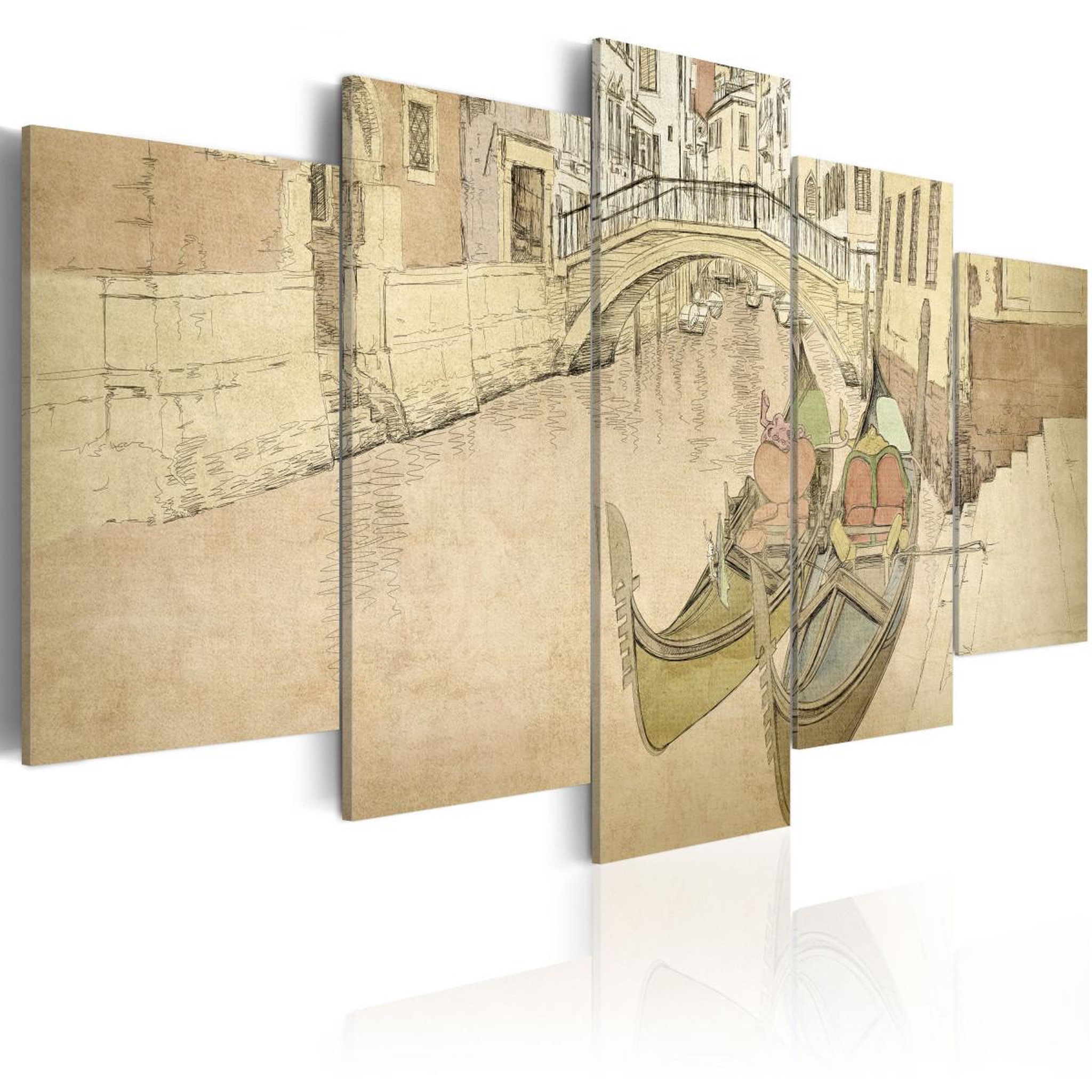 Voir la diapositive 1 : Paris Prix Tableau Imprimé  Venise & Gondoles