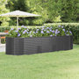 Voir la diapositive 1 : VIDAXL Lit sureleve de jardin Acier galvanise Anthracite