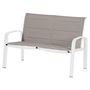 Voir la diapositive 3 : HESPERIDE Salon de jardin en aluminium Elyn 4 places Noisette/Blanc - 4 places - Hespéride