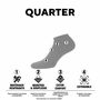 Voir la diapositive 2 : UMBRO Lot de 9 Paires de Chaussettes Sneakers Homme Taille 43/46