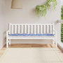 Voir la diapositive 1 : VIDAXL Coussin de banc de jardin rayures bleues et blanches 180x50x7cm