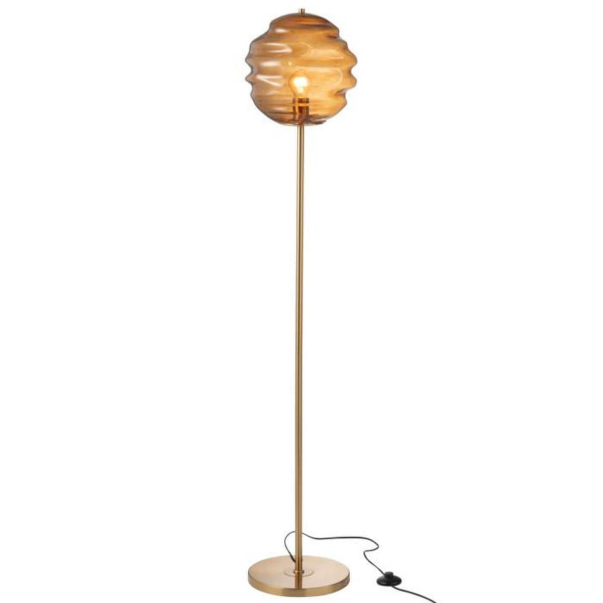 Paris Prix Lampadaire en Verre  Ruche  156cm Marron