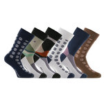 SERGE BLANCO Lot de 6 paires de chaussettes de ville Serge Blanco. Coloris disponibles : Blanc