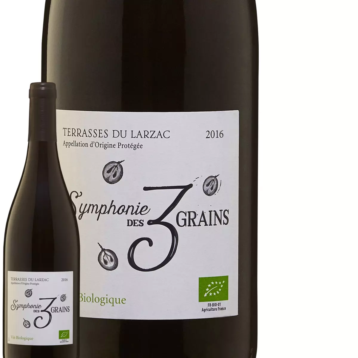 Symphonie des 3 grains Languedoc Terrasses Du Larzac Bio Rouge 2016