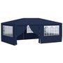 Voir la diapositive 2 : VIDAXL Tente de reception avec parois laterales 4x6 m Bleu 90 g/m^2