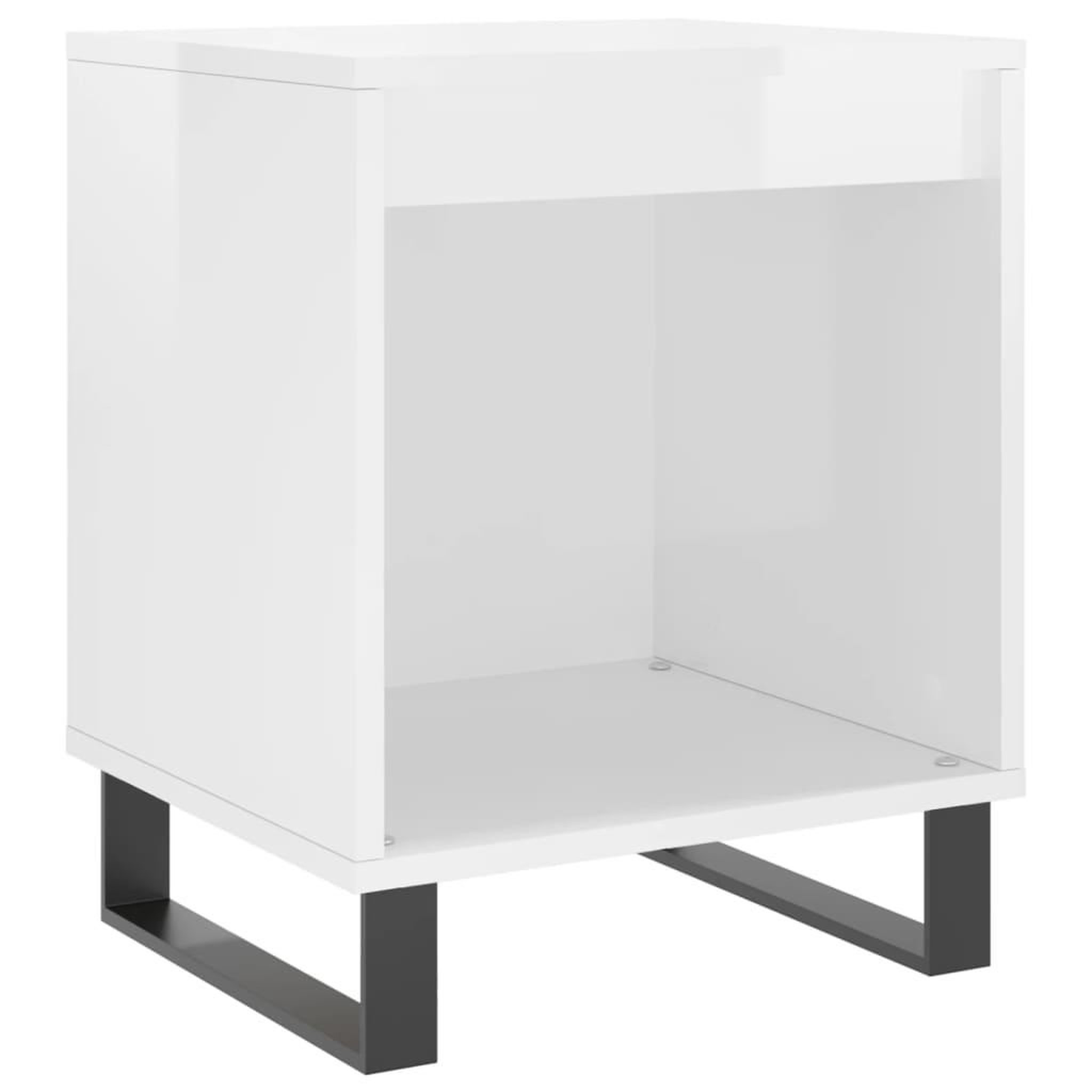 Voir la diapositive 4 : VIDAXL Tables de chevet 2 pcs blanc brillant 40x35x50 cm