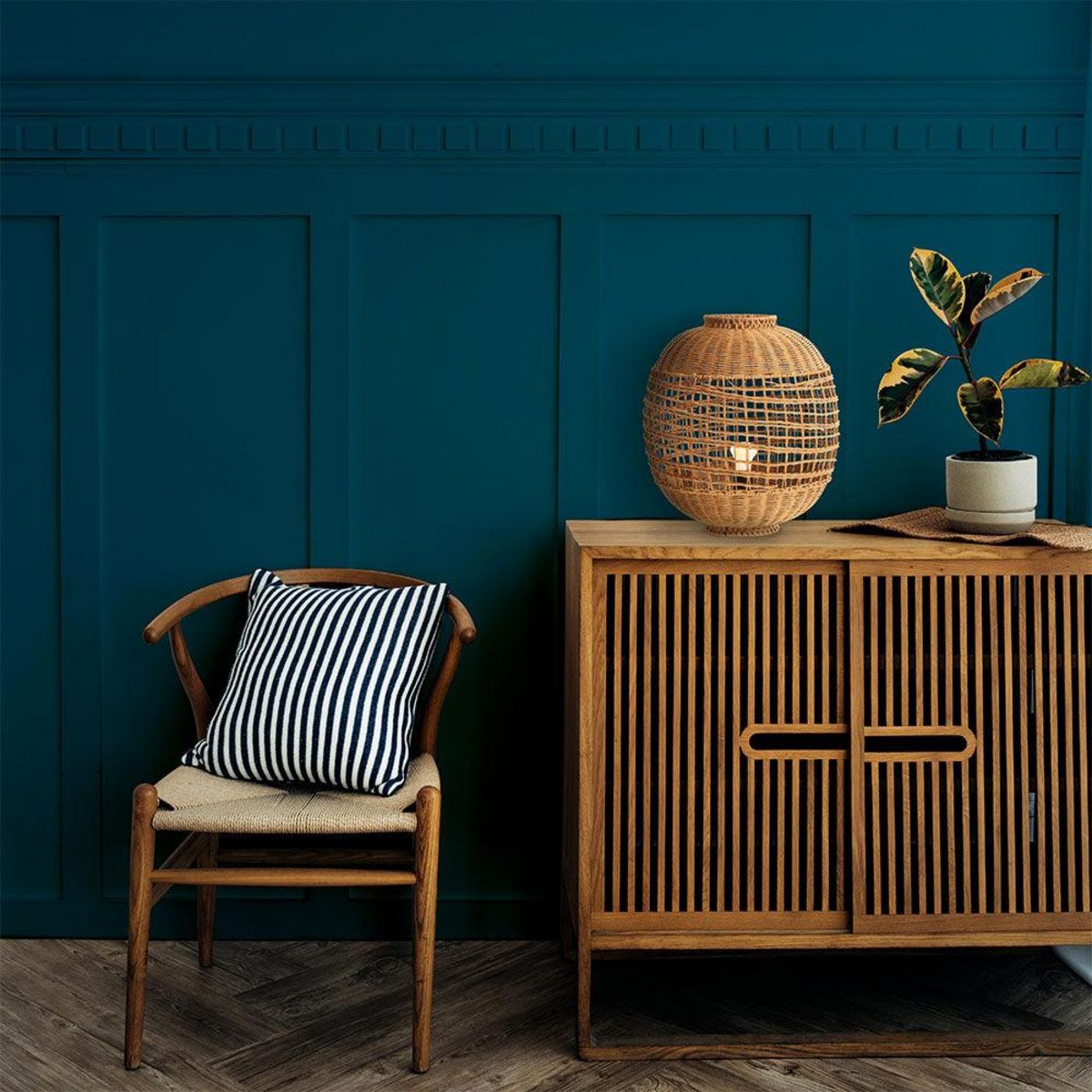 Lumisky Lampe de table intérieur ESMA Beige Rotin H42CM