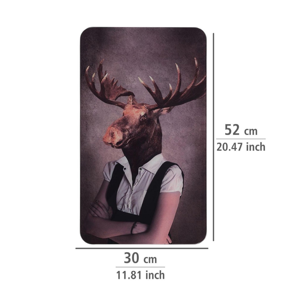 Wenko Lot de 2 Plaques de protection universelle en verre trempé Femelle - Longueur 52 cm x Largeur 30 cm