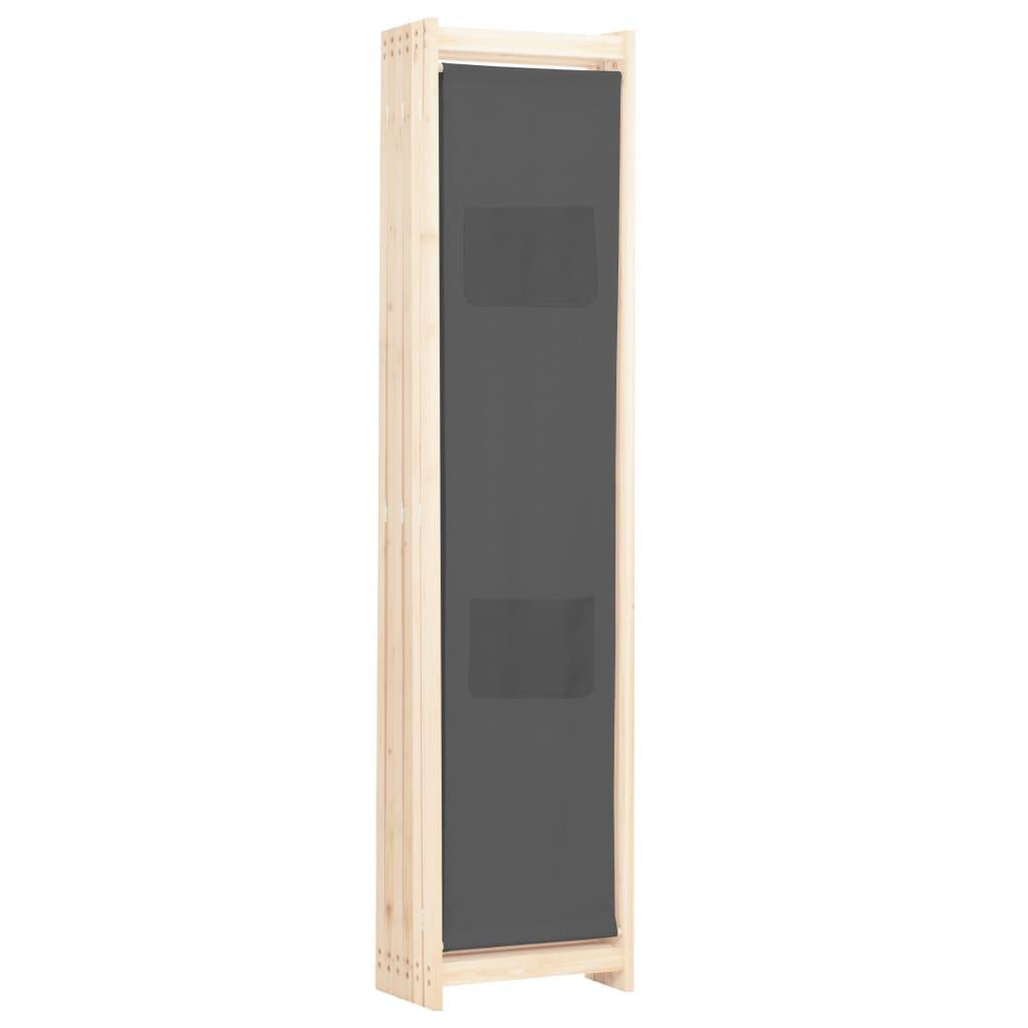 Voir la diapositive 4 : VIDAXL Cloison de separation 6 panneaux Gris 240 x 170 x 4 cm Tissu