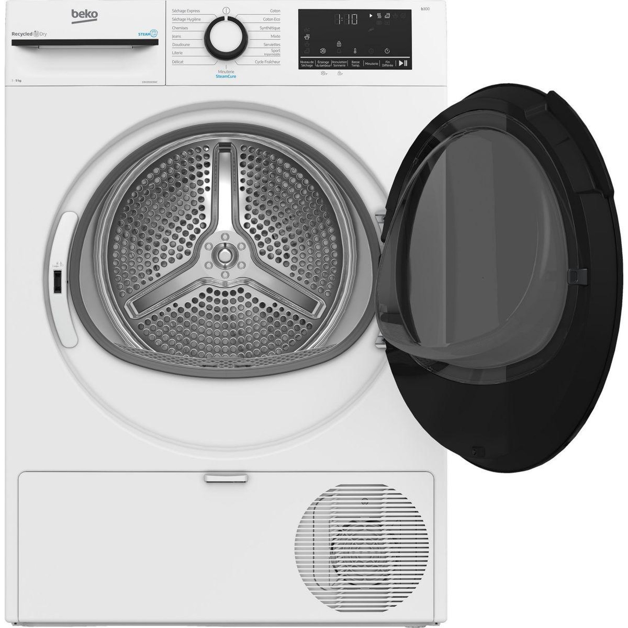 Voir la diapositive 4 : Beko Sèche linge pompe à chaleur d3h29d93wc