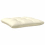 Voir la diapositive 4 : VIDAXL Repose-pied de jardin avec coussin creme Bois de pin massif