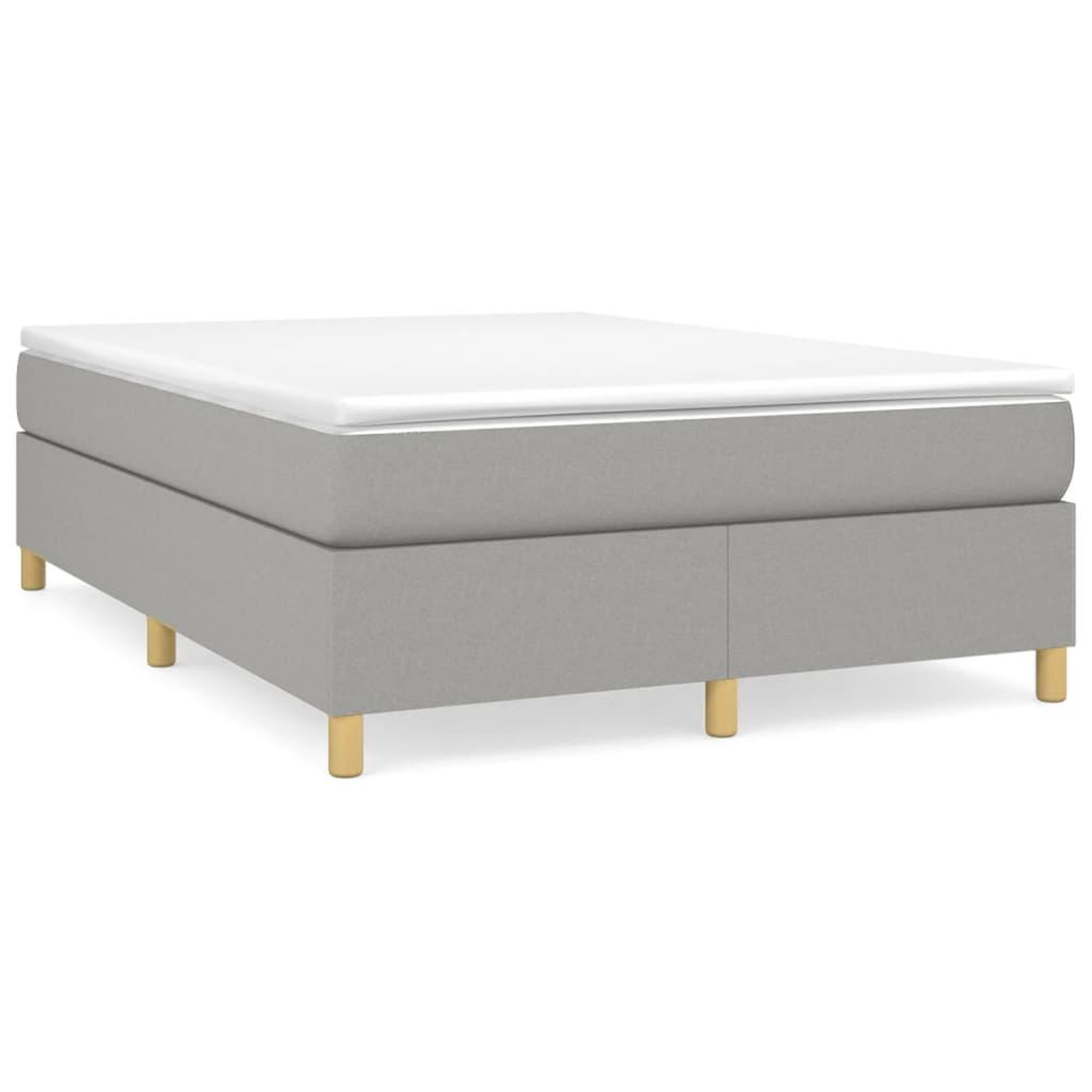 Voir la diapositive 2 : VIDAXL Cadre de lit sans matelas gris clair 140x200 cm tissu