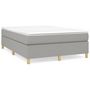 Voir la diapositive 2 : VIDAXL Cadre de lit sans matelas gris clair 140x200 cm tissu