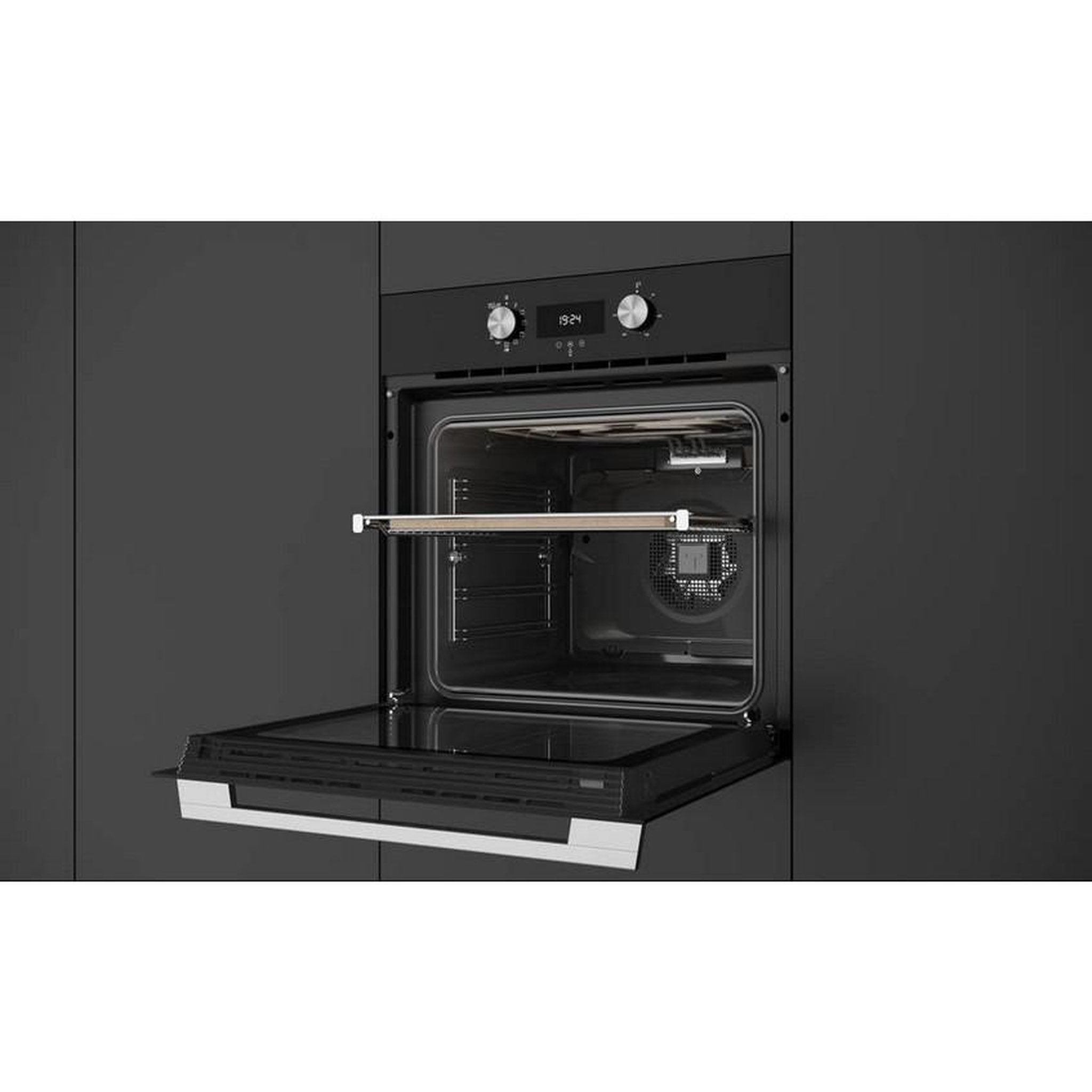 Voir la diapositive 4 : TEKA Four intégrable multifonction 70l 60cm pyrolyse noir - hlb8510p