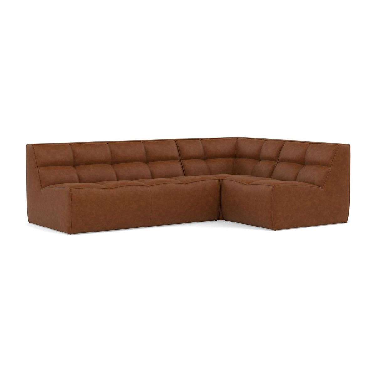 LISA DESIGN Alya - canapé modulable d'angle réversible 4 places en simili