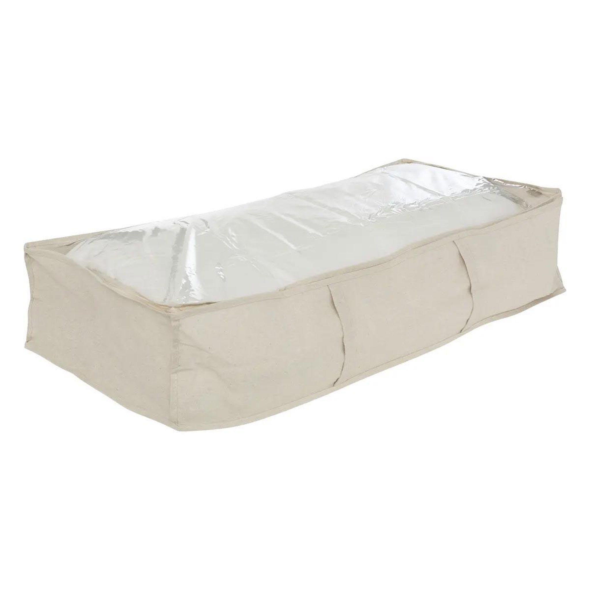 FIVE Housse de rangement dessous de lit  dressy  100cm beige