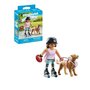 Voir la diapositive 3 : PLAYMOBIL 71739 Jeune fille rolleuse avec Retriever