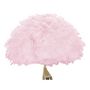 Voir la diapositive 2 : Paris Prix Lampadaire Imitation Plume  Slim  165cm Or & Rose