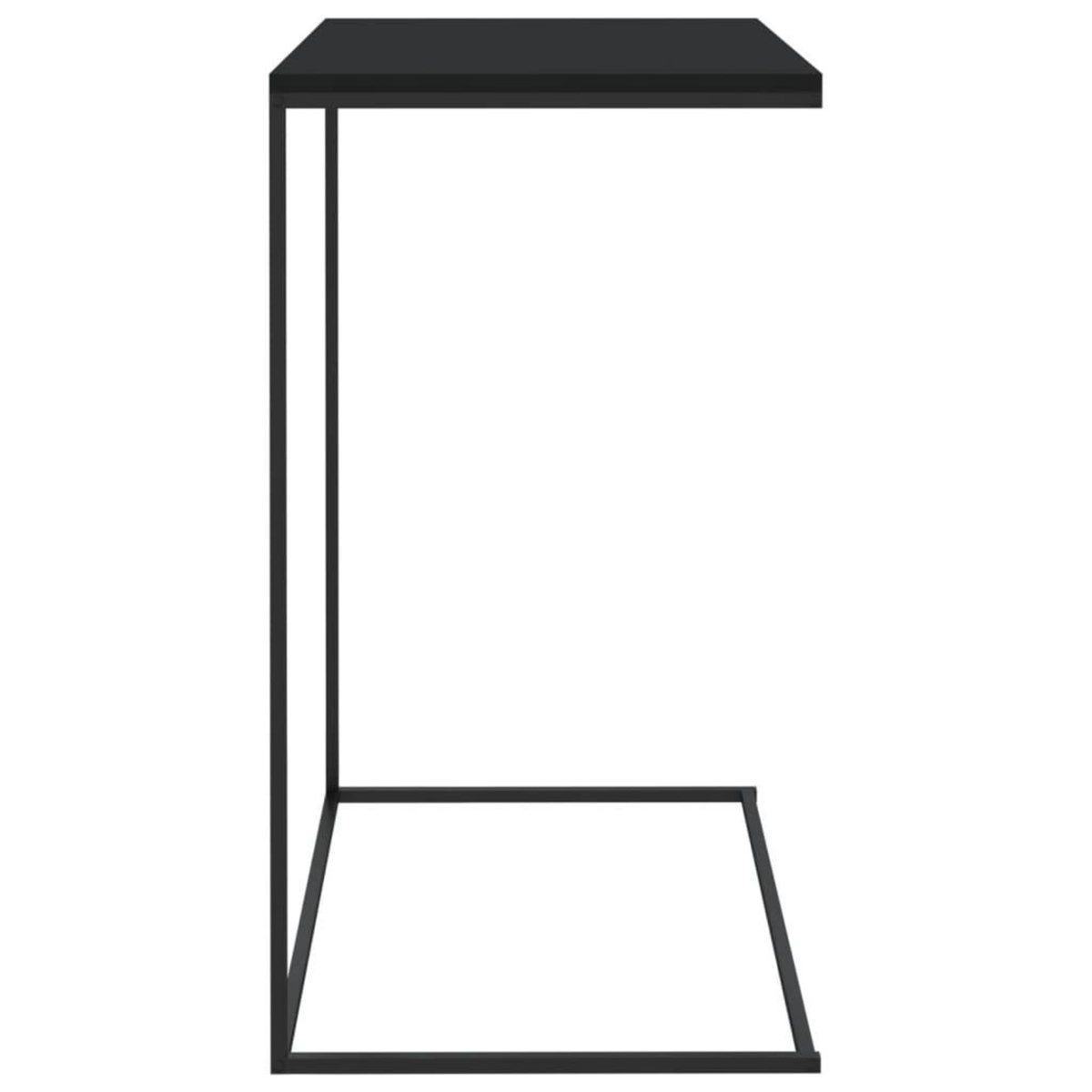 VIDAXL Table d'appoint Noir 55x35x66 cm Bois d'ingenierie