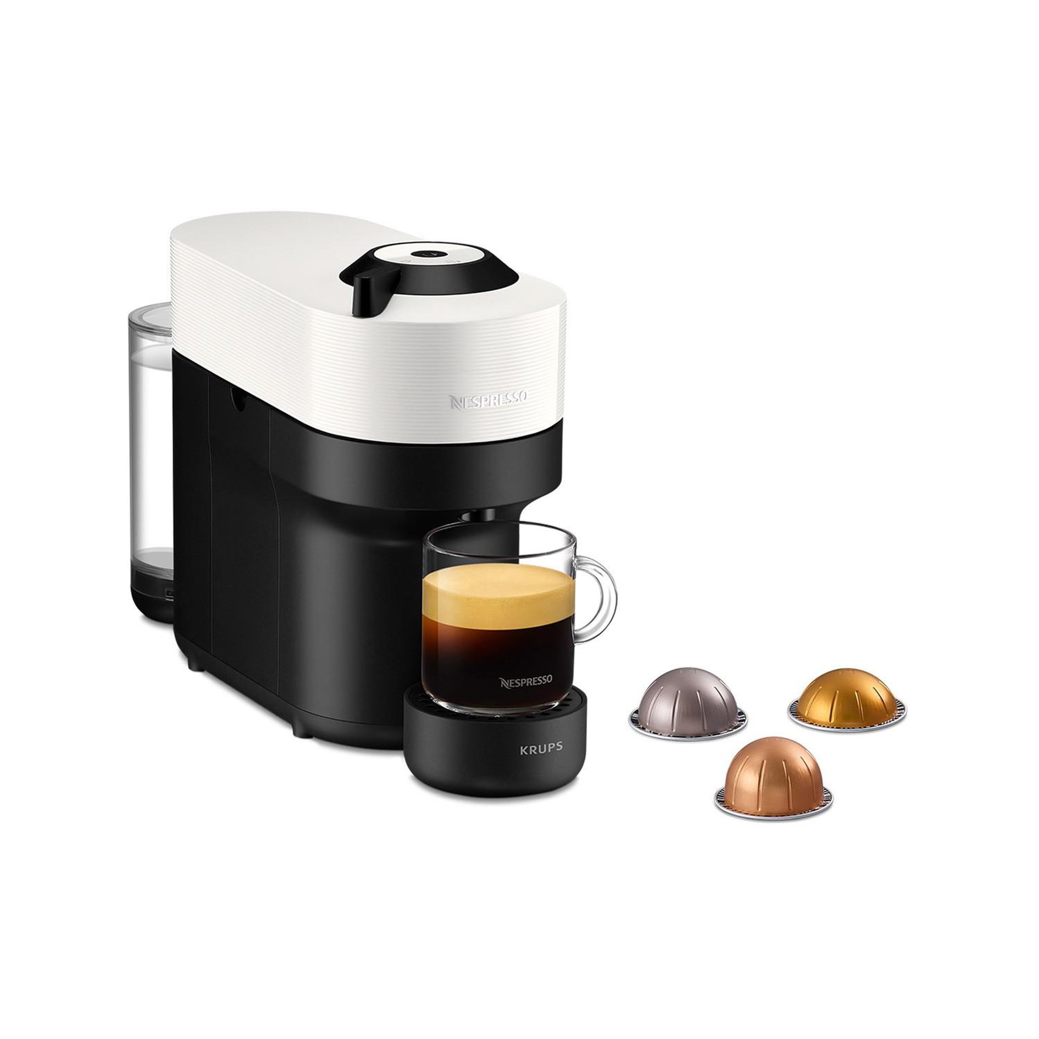 Voir la diapositive 2 : KRUPS Machine à café krups vertuo pop nespresso xn9201k noir blanc