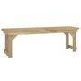 Voir la diapositive 4 : VIDAXL Ensemble a manger de jardin 3 pcs Bois de pin impregne