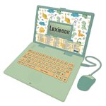 Lexibook Ordinateur éducatif bilingue dinosaure avec 124 activités (EN/FR)