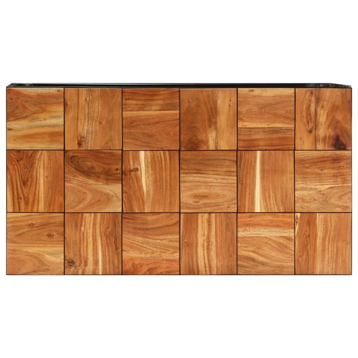 VIDAXL Table basse 110x60x40 cm Bois d'acacia solide et acier