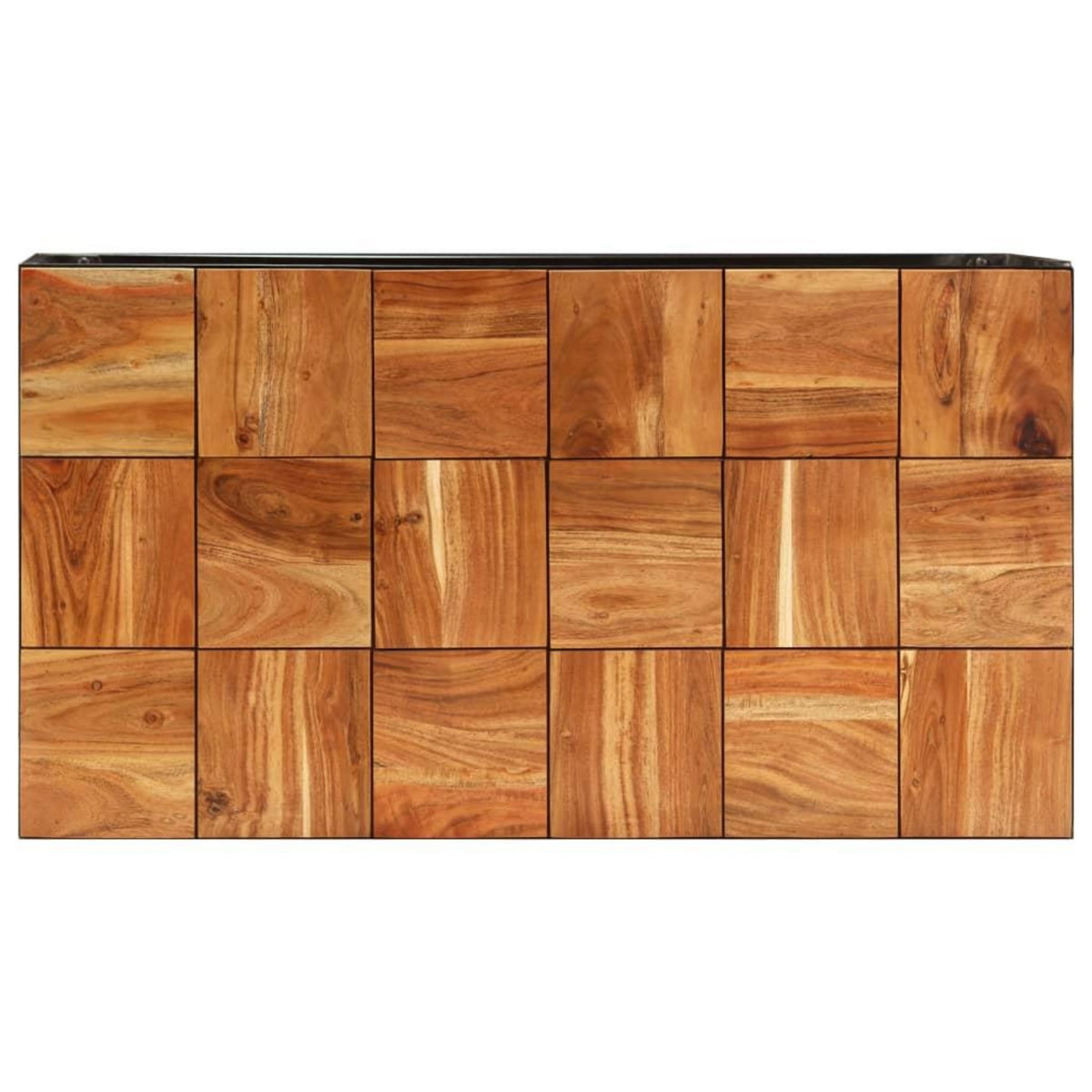 VIDAXL Table basse 110x60x40 cm Bois d'acacia solide et acier