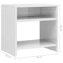 Voir la diapositive 6 : VIDAXL Table de chevet Blanc brillant 40x30x40 cm bois d'ingenierie