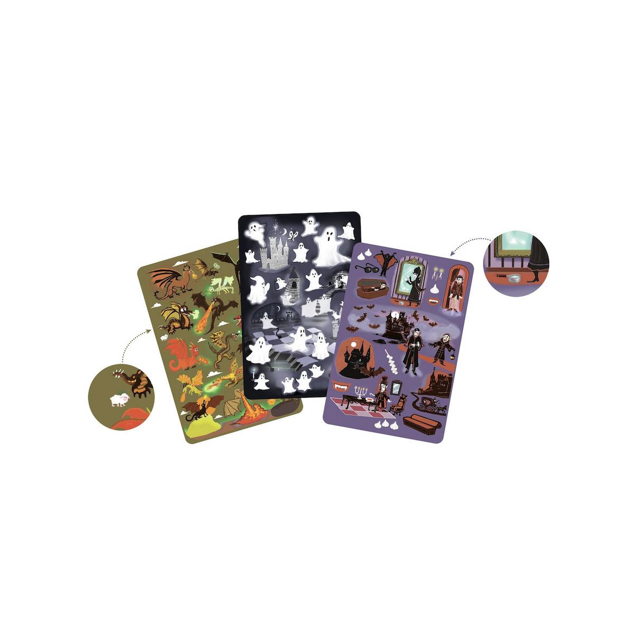 Voir la diapositive 2 : Djeco JEU DE CARTES - Myster spook