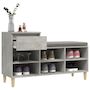 Voir la diapositive 5 : VIDAXL Armoire a chaussures Gris beton 102x36x60 cm Bois d'ingenierie