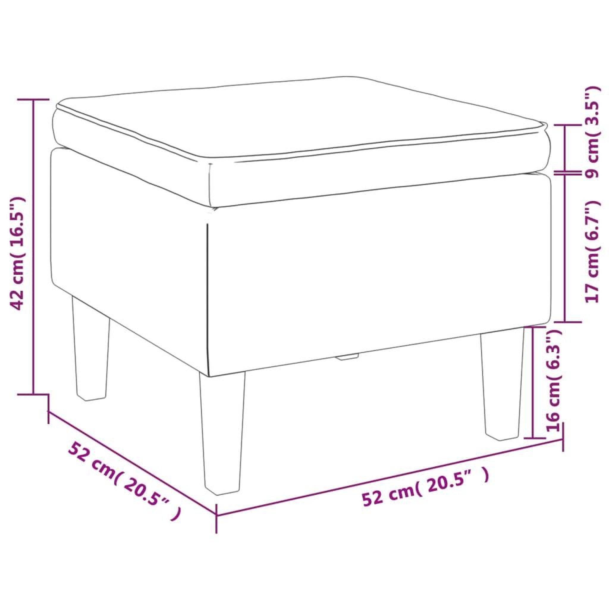 Voir la diapositive 6 : VIDAXL Tabouret avec pieds en bois Rose Velours