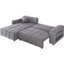 Voir la diapositive 3 : Habitat et Jardin Canapé d'angle convertible tissu chenille 3 places -  Trocadero  - Gris
