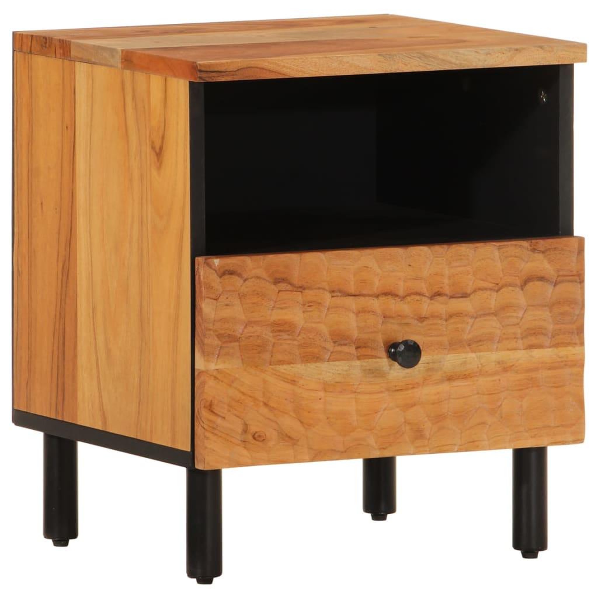 Voir la diapositive 3 : VIDAXL Tables de chevet 2 pcs 40x33x46 cm Bois d'acacia massif